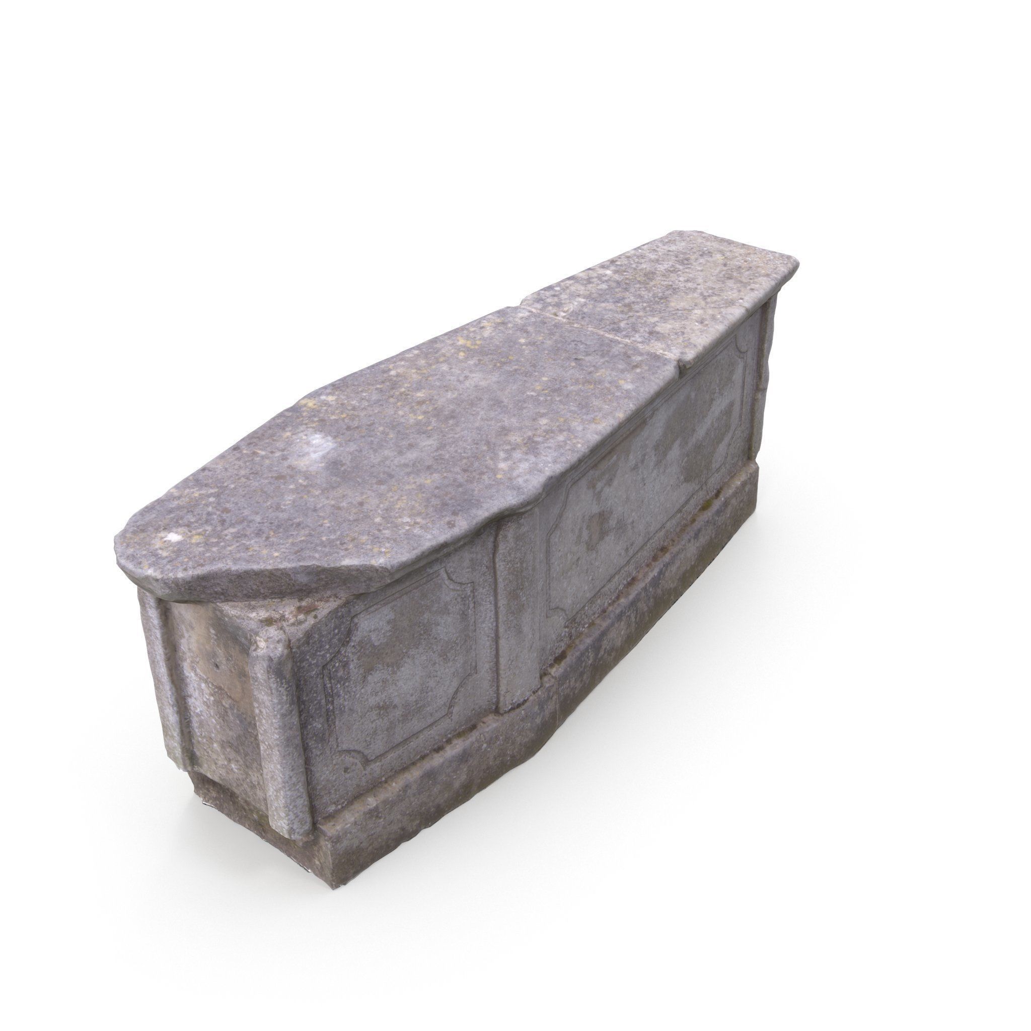 Grave 03 - High and Low Poly Versions Low-poly 3D model_12