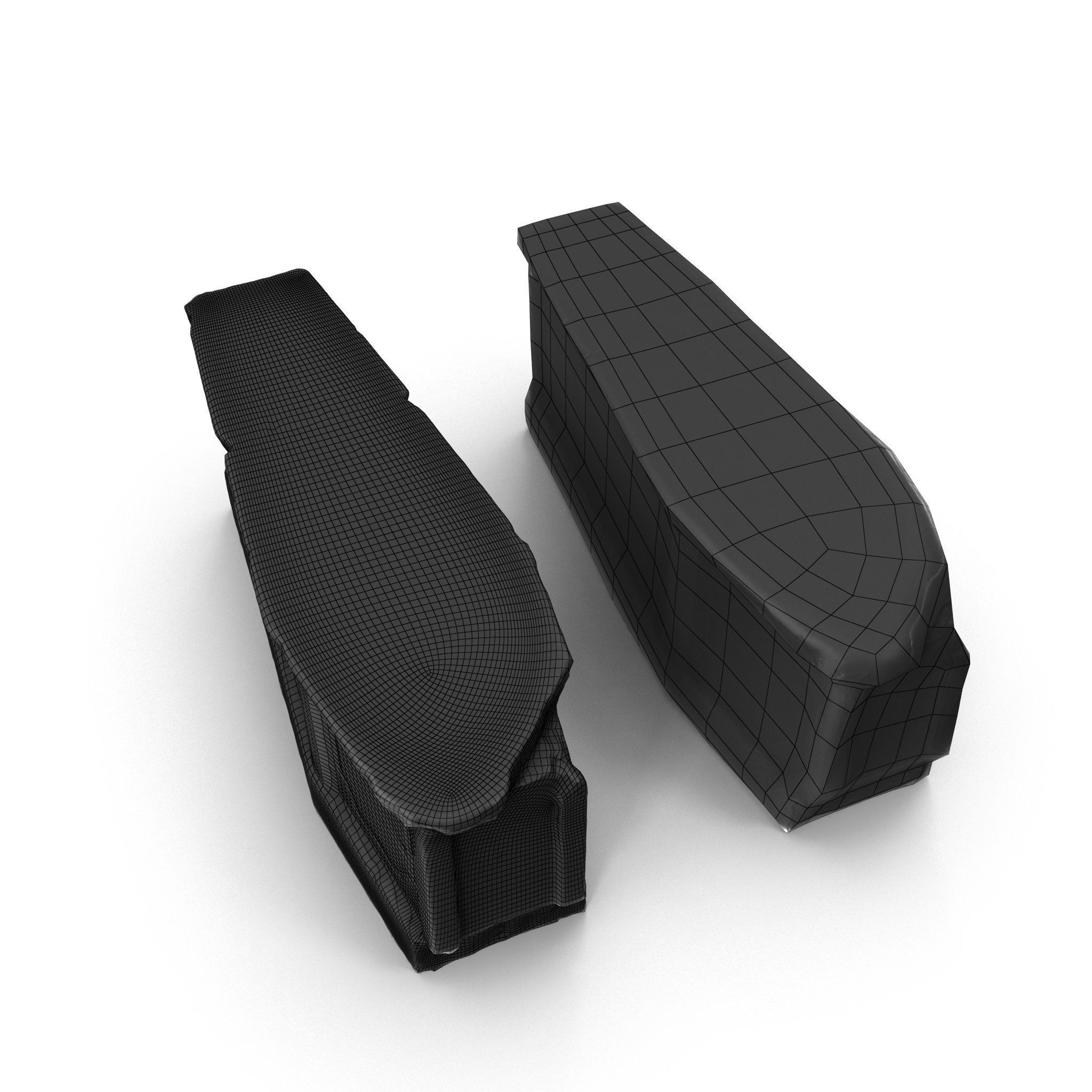 Grave 03 - High and Low Poly Versions Low-poly 3D model_18