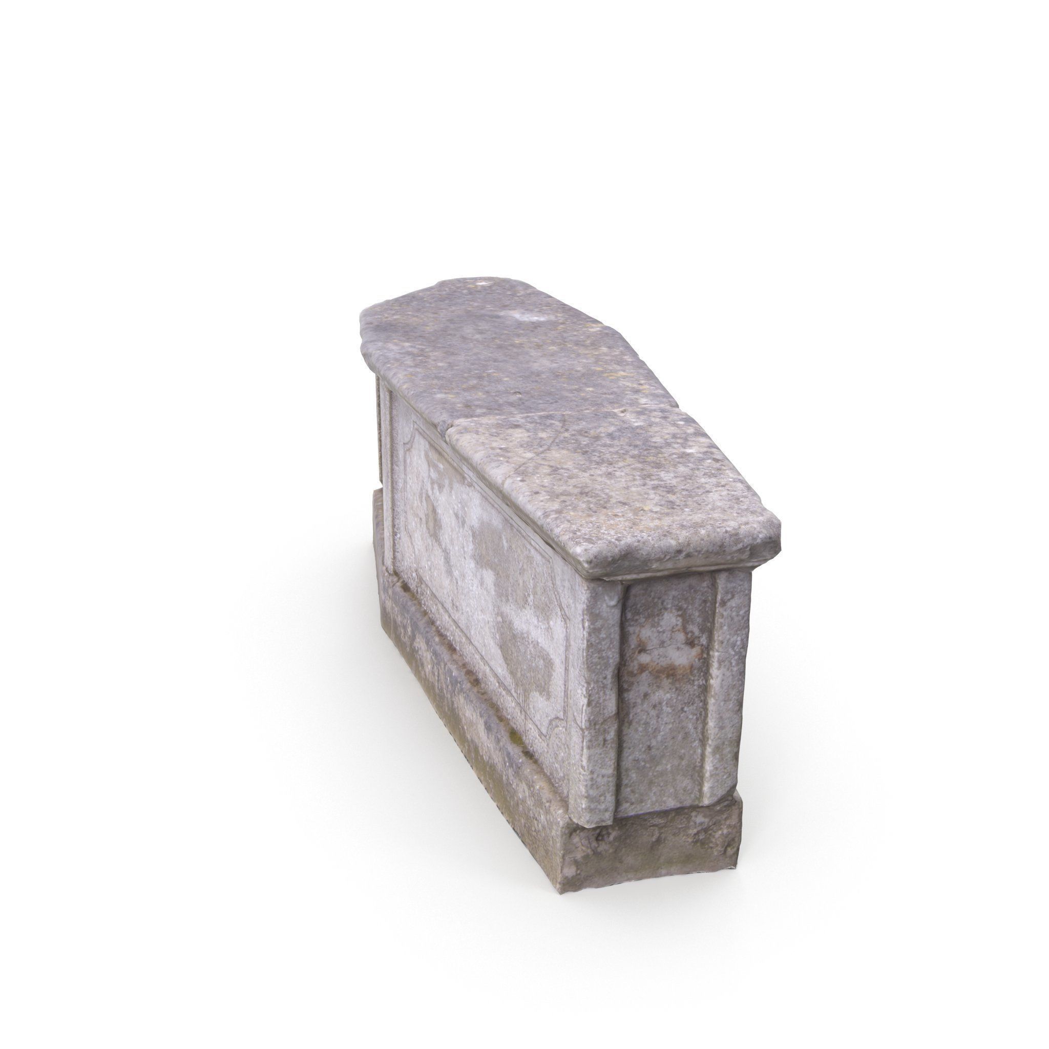 Grave 03 - High and Low Poly Versions Low-poly 3D model_9