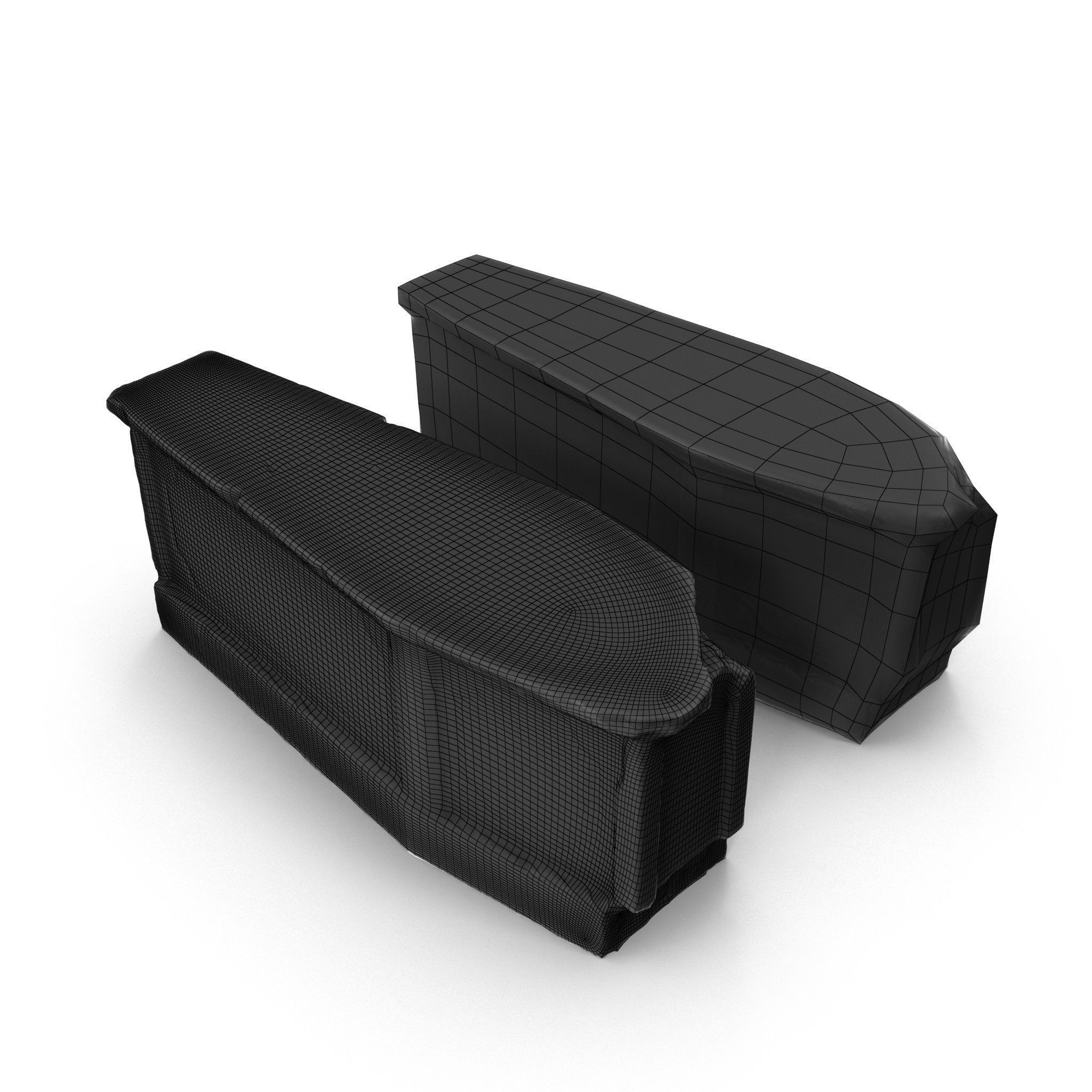 Grave 03 - High and Low Poly Versions Low-poly 3D model_21