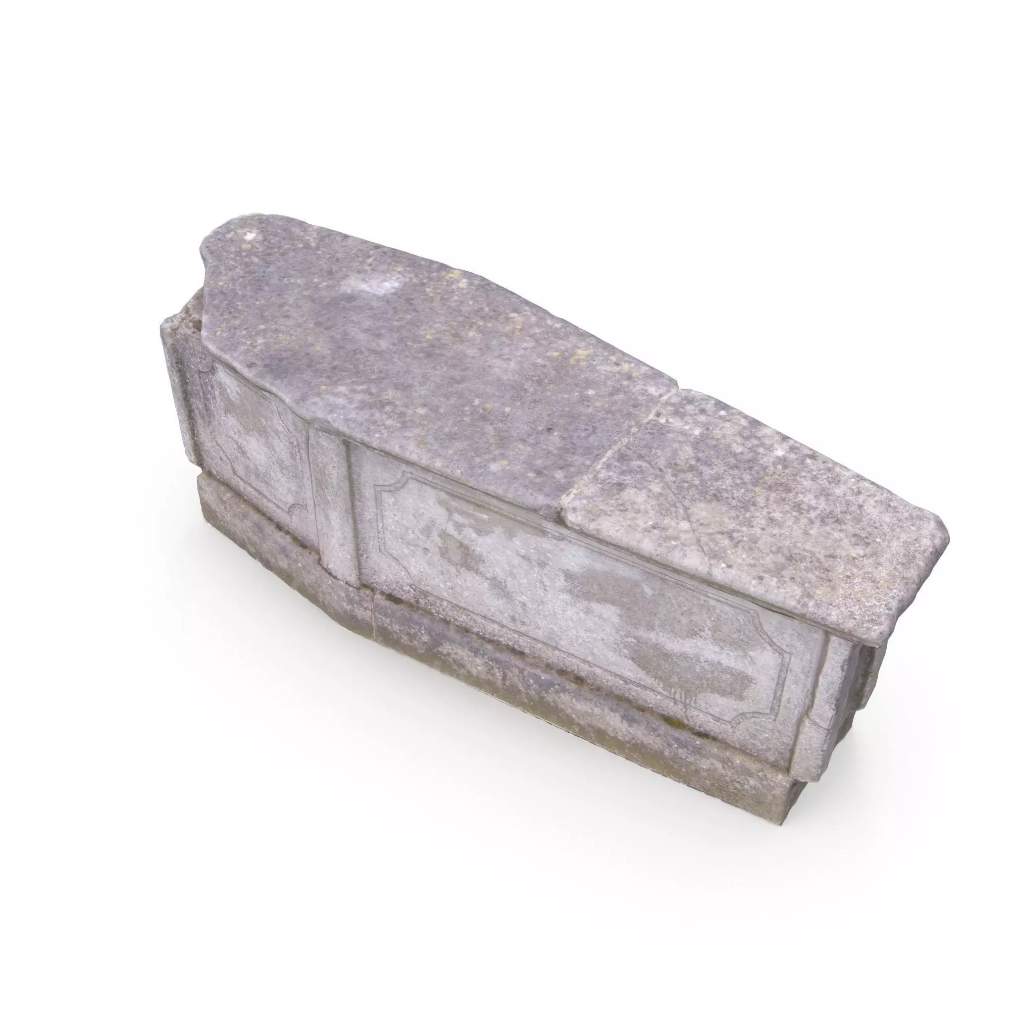 Grave 03 - High and Low Poly Versions Low-poly 3D model_0