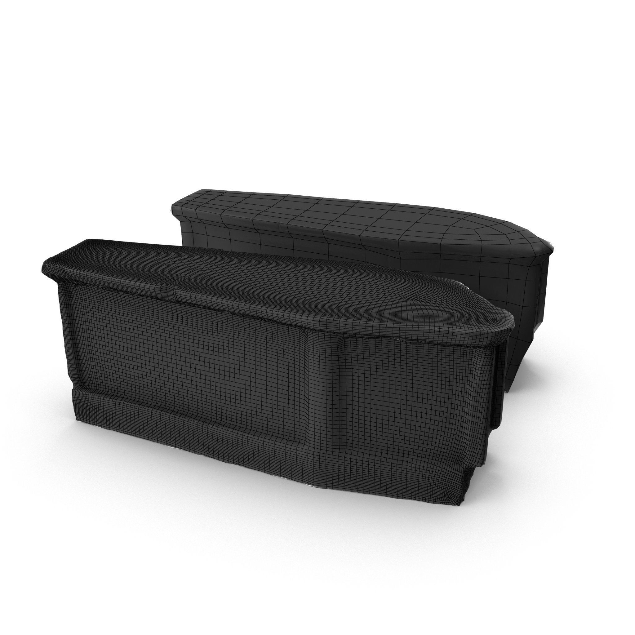 Grave 03 - High and Low Poly Versions Low-poly 3D model_24