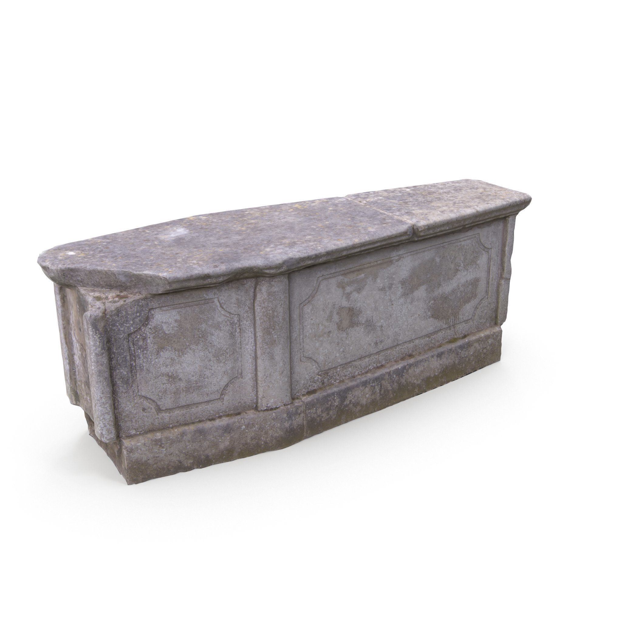 Grave 03 - High and Low Poly Versions Low-poly 3D model_14