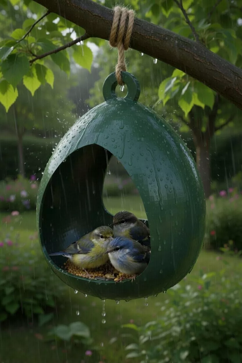 Bird Feeder STL Garden Hanging Feeder 3D Print Decor 3D print model