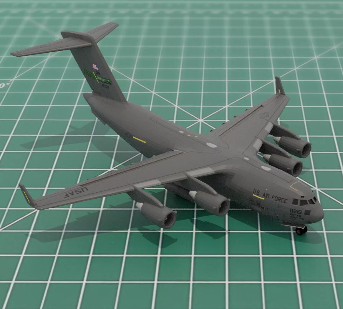 C17 GlobemasterIII 3D Print Aircraft Model 3D print model