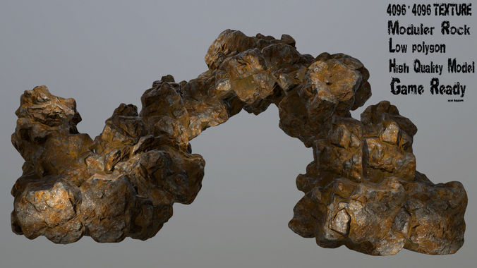 Rocks rock Low-poly 3D model