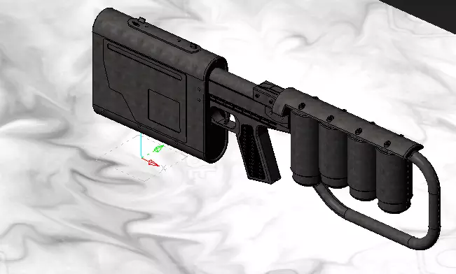 EMP BATMAN GUN Scale 1 to 2 3D print model