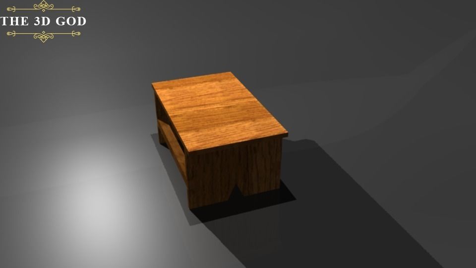 Kitche Stool 3D model_3