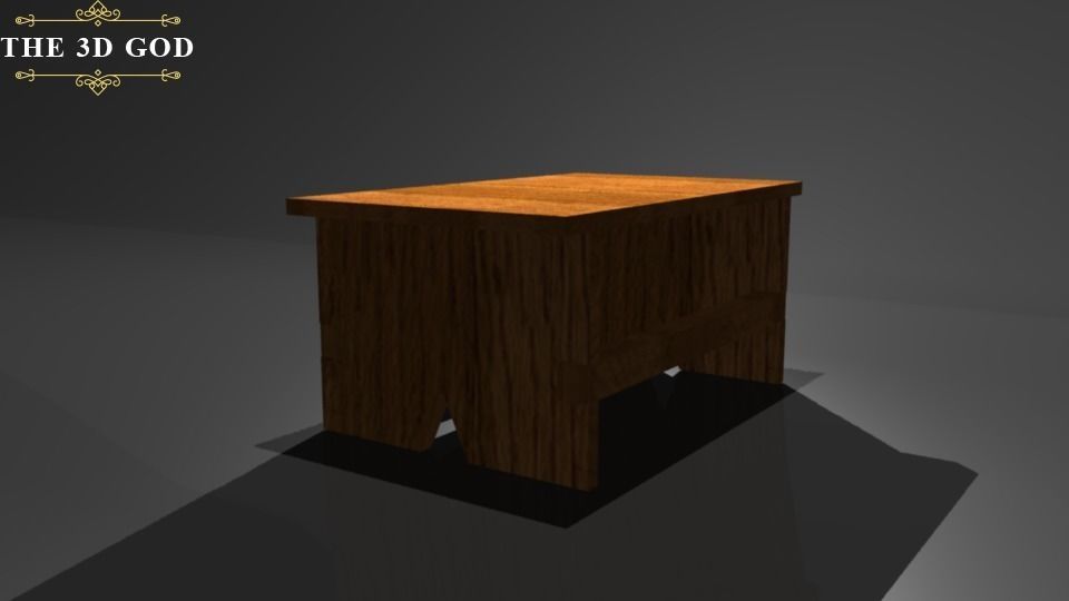 Kitche Stool 3D model_0