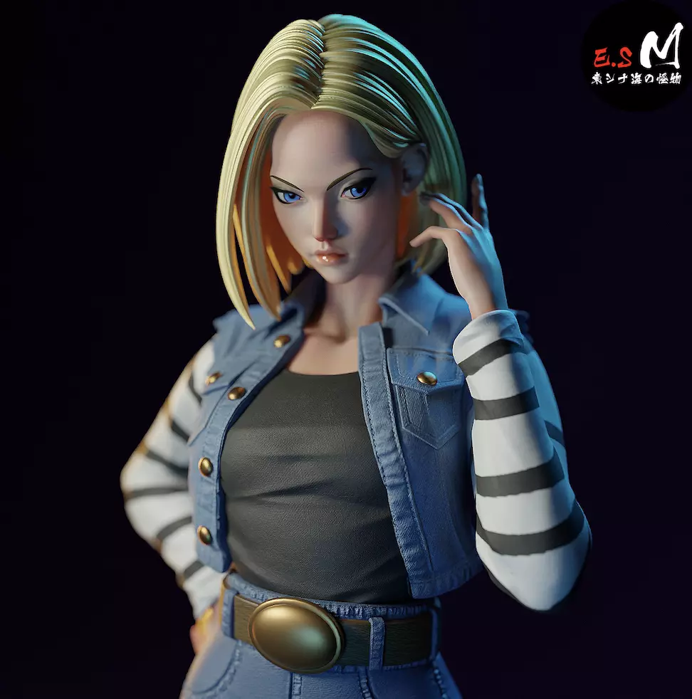 Android 18 by E S Monster 3D print model