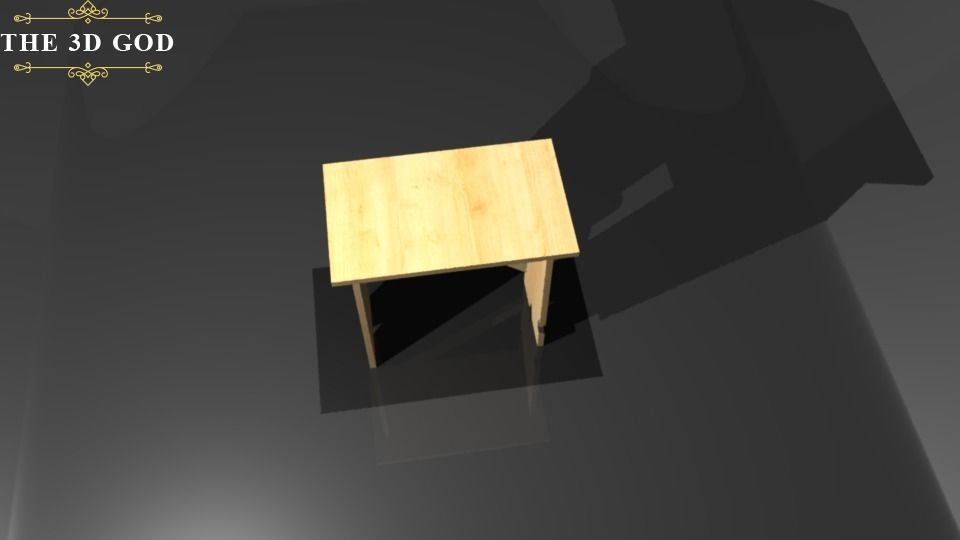 African Wooden Stool 3D model_6