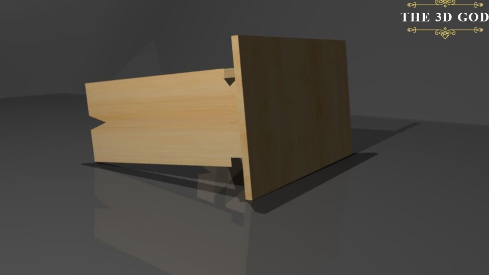 African Wooden Stool 3D model_2