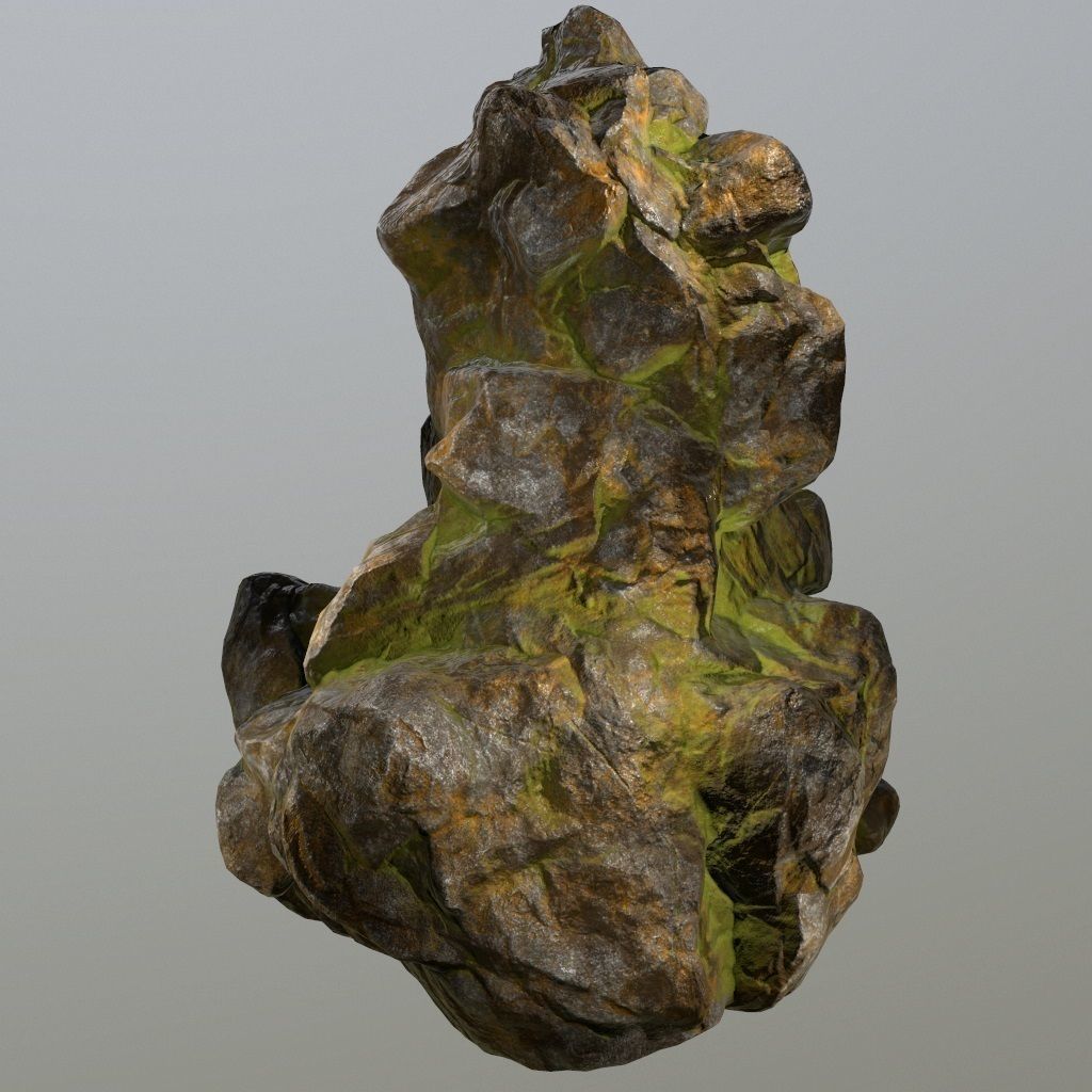 Rocks rock Low-poly 3D model_12
