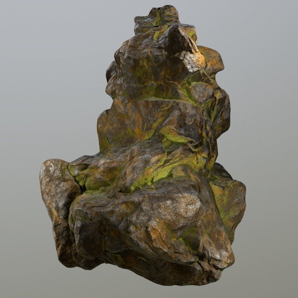 Rocks rock Low-poly 3D model_14