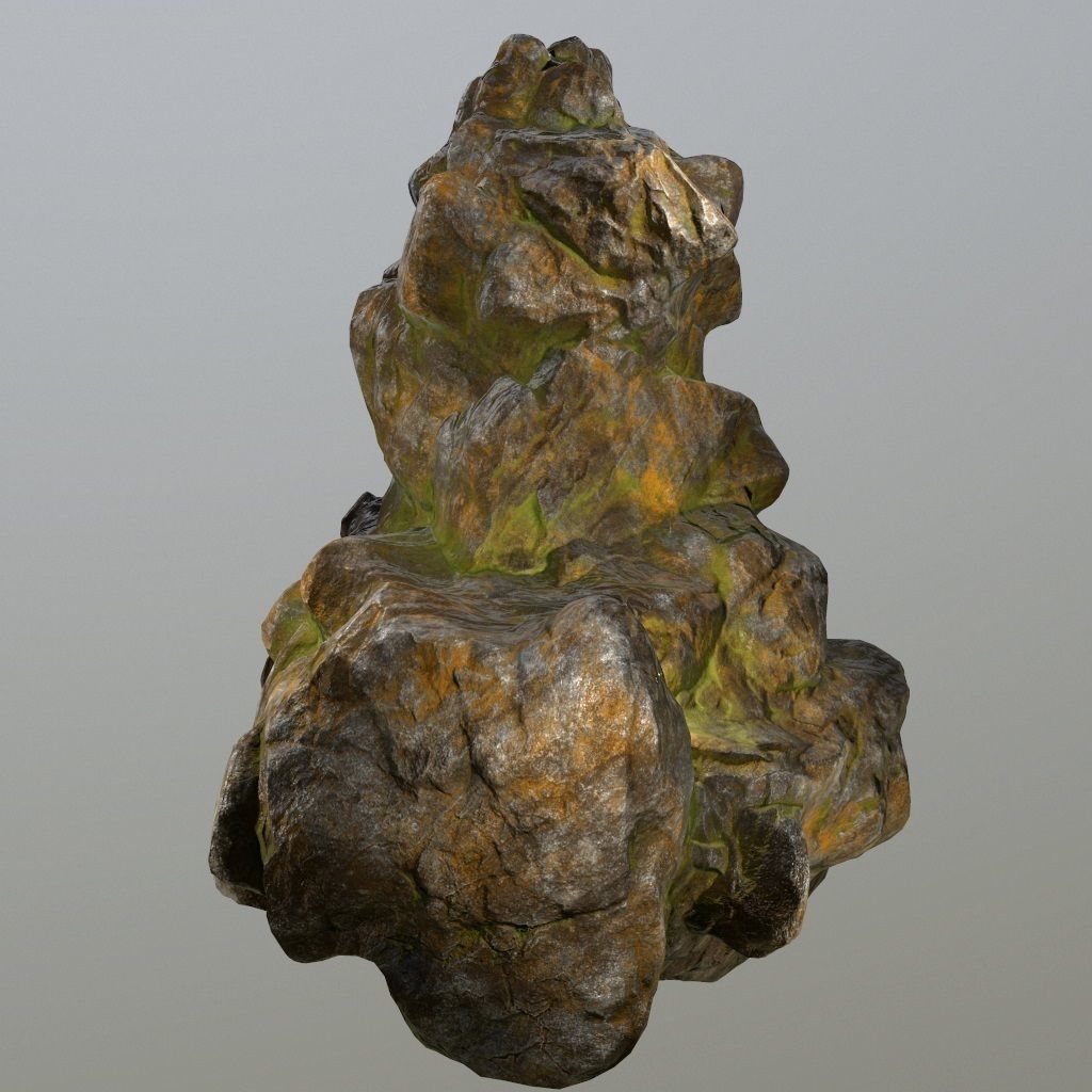 Rocks rock Low-poly 3D model_18