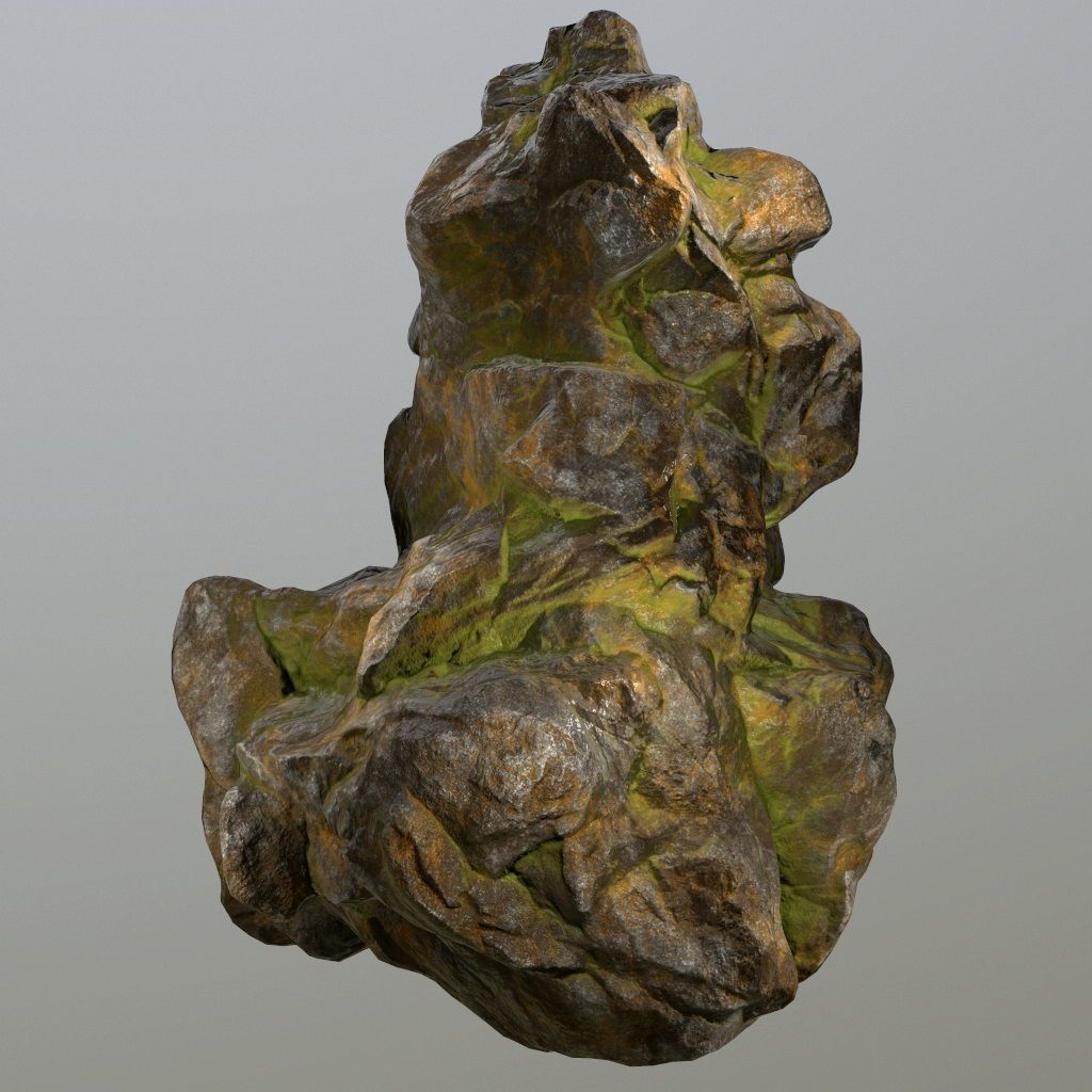 Rocks rock Low-poly 3D model_11