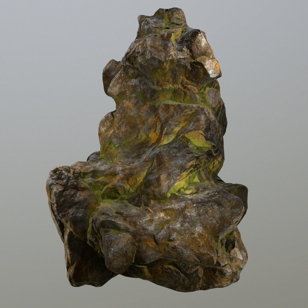 Rocks rock Low-poly 3D model_15