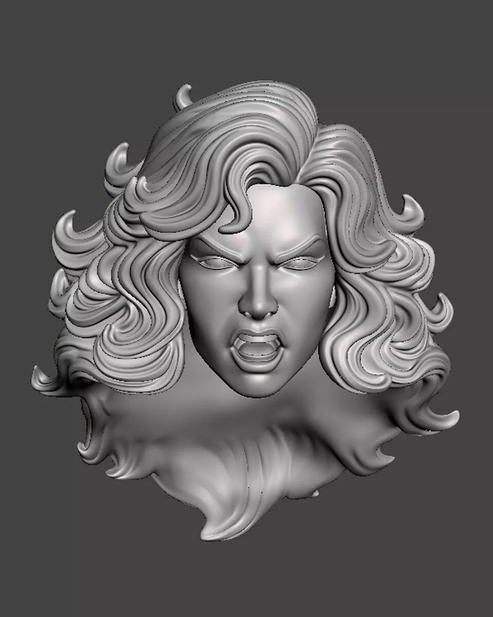 Supergirl 90s headsculpt head sculpt 3D print model
