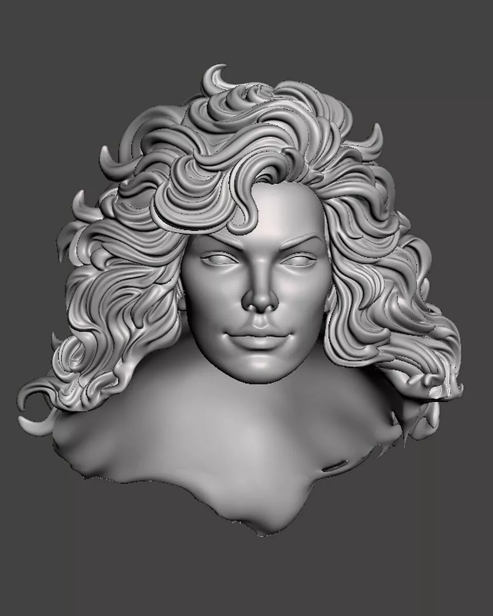 Supergirl 90s headsculpt head sculpt 3D print model