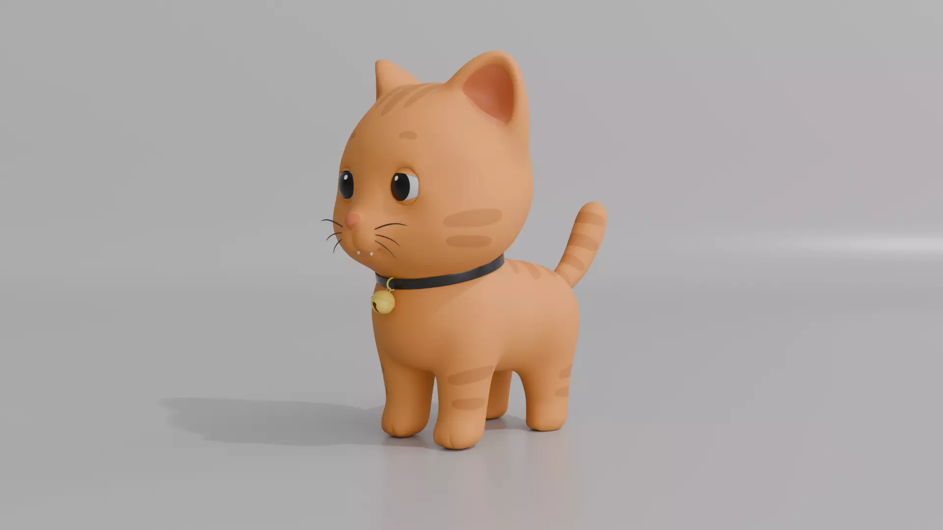 Stylized Cat Rig Fully Rigged 3D Character Blender FBX OBJ GLB 3D model