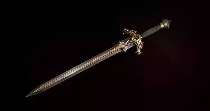 Dragons Fang Blade - Fantasy Sword - Stylized Medieval Weapon