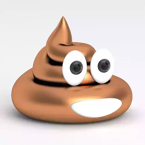 The Smiling Poop copper