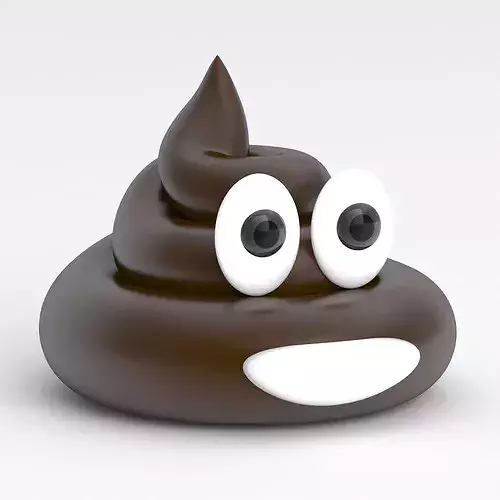 The Smiling Poop dark  brown