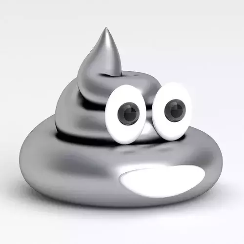 The Smiling Poop silver