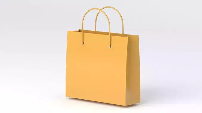 Brown Pepper Bag 3D model 4