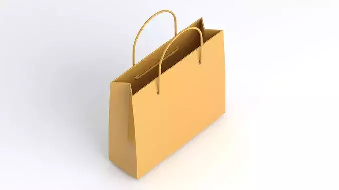Brown Pepper Bag 3D model 5