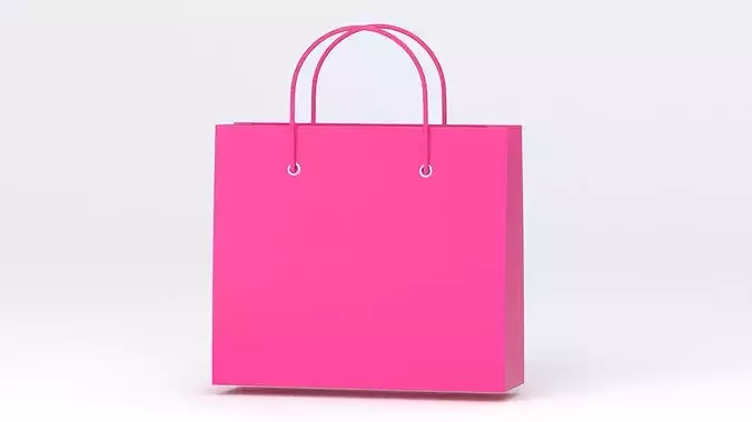 Pink Pepper Bag 3D model 6