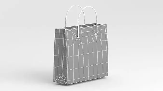 Pink Pepper Bag 3D model 7