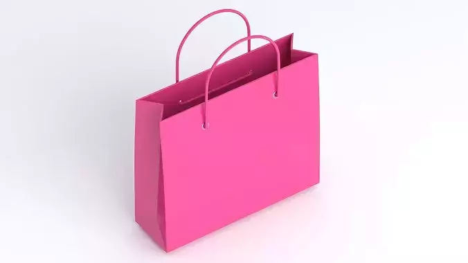 Pink Pepper Bag 3D model 2