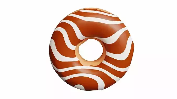 Donut Cartoon Stylized 3D model 3
