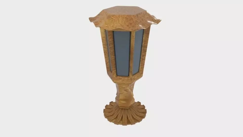 Purely Solar Fence Light 3D model
