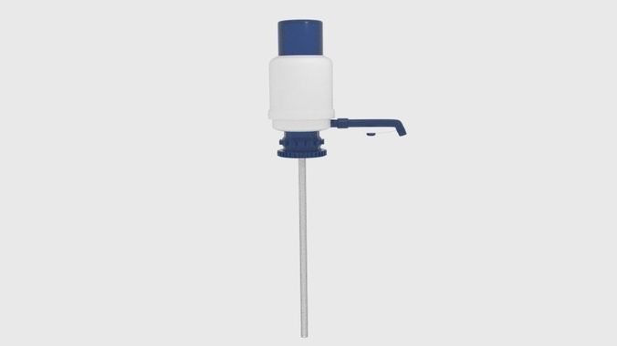 Bottle Hand Push Dispenser Low-poly 3D model