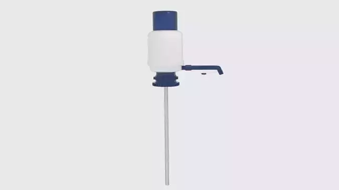 Bottle Hand Push Dispenser Low-poly 3D model