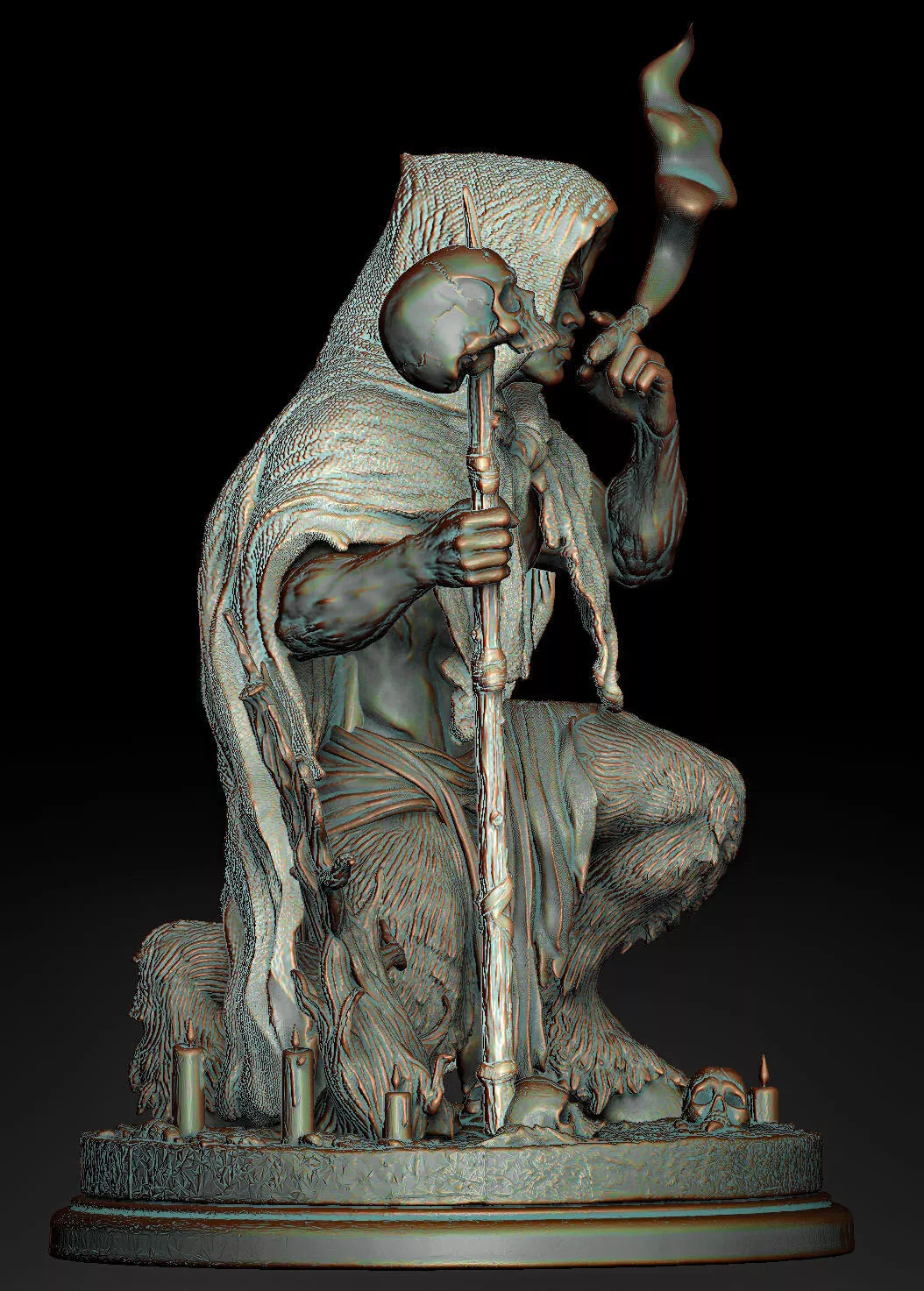 Exu do Lodo 3D Printable Spiritual Sculpture Umbanda Entity 3D print model
