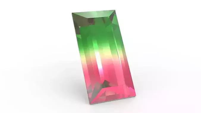 Tourmaline Gem - Baguette Cut