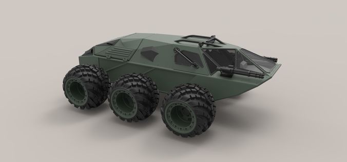 Concept military vehicle 3D model