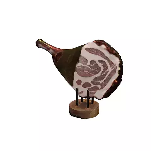 Golden Ham Delight food 3D model