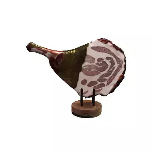 Golden Ham Delight food 3D model 3