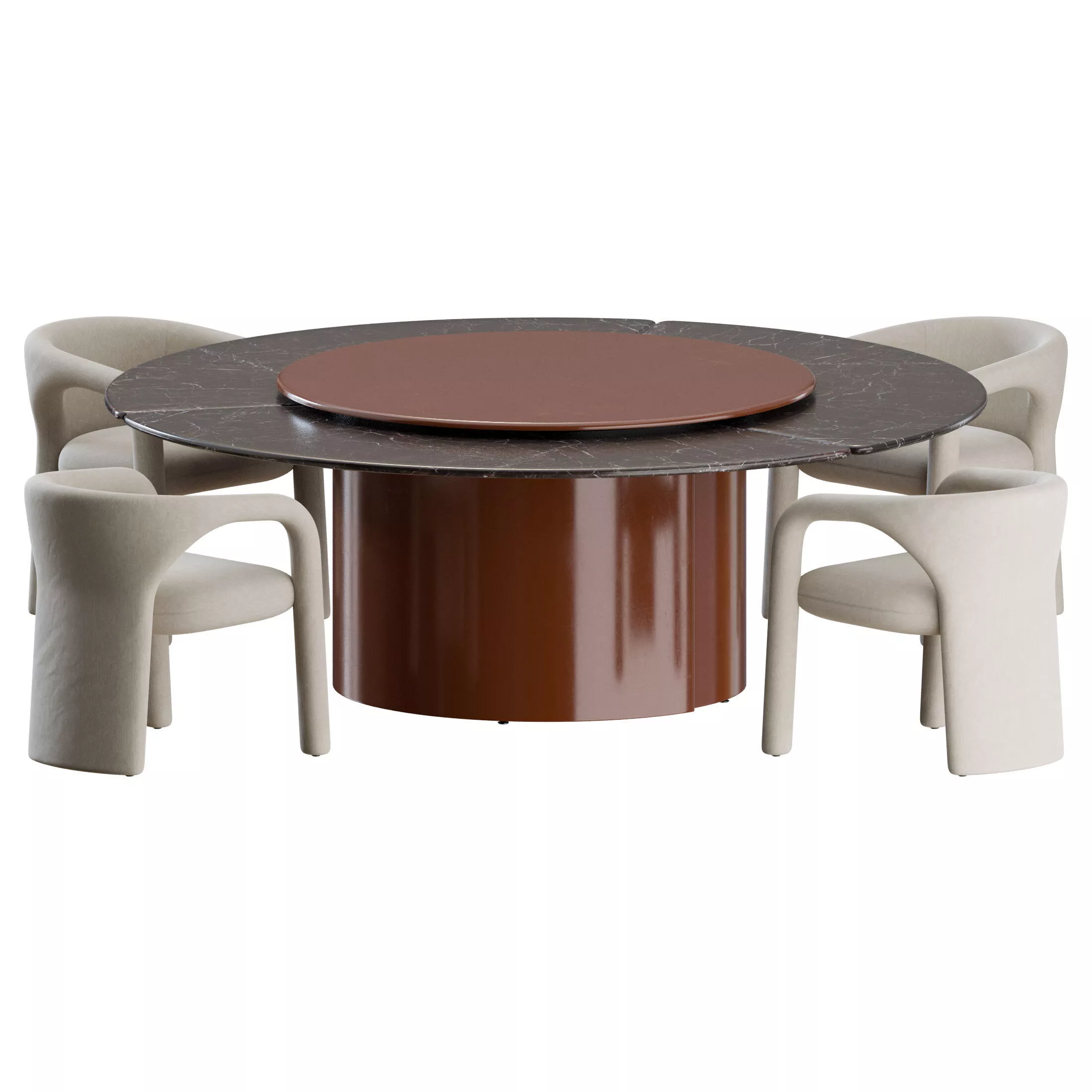 Aimee Chair Amelie Table by Baxter 3D model