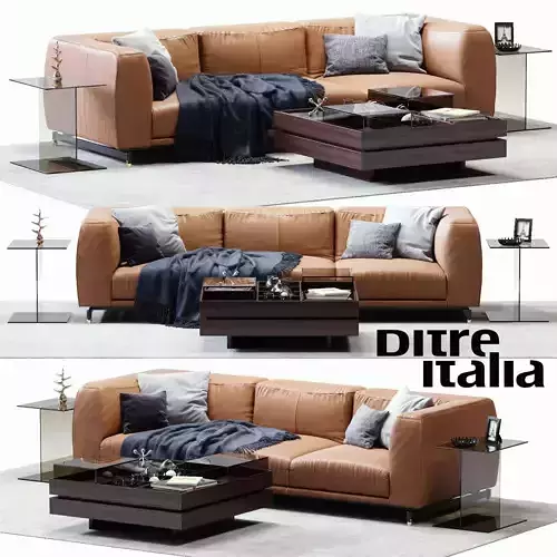 St Germain Leather Sofa
