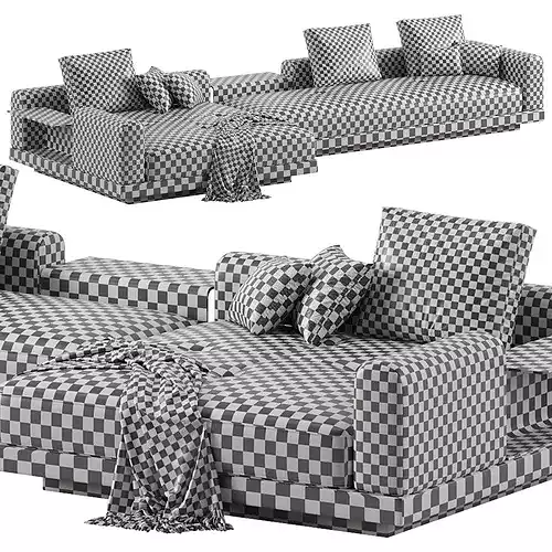 Minotti Connery Sofa 3D model 2