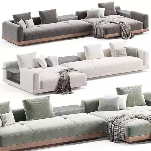 Minotti Connery Sofa 3D model 7