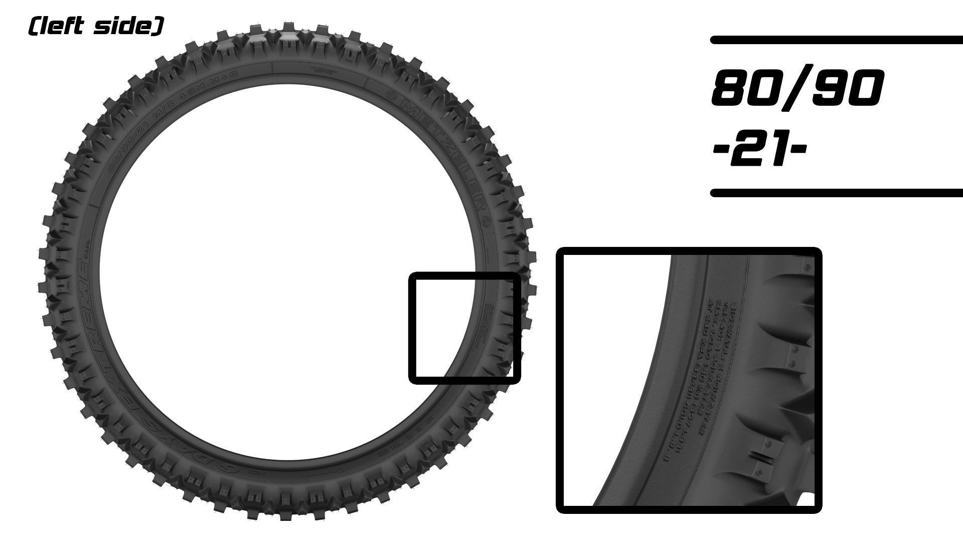 Metzeler Enduro Tires FIM 3D model_3