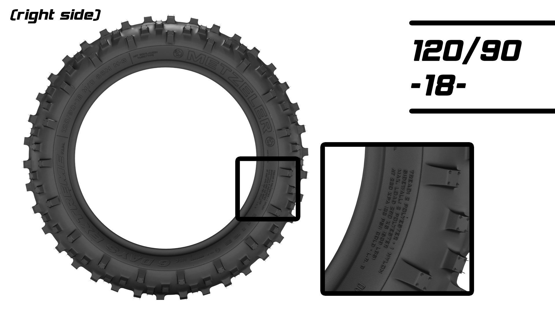 Metzeler Enduro Tires FIM 3D model_2