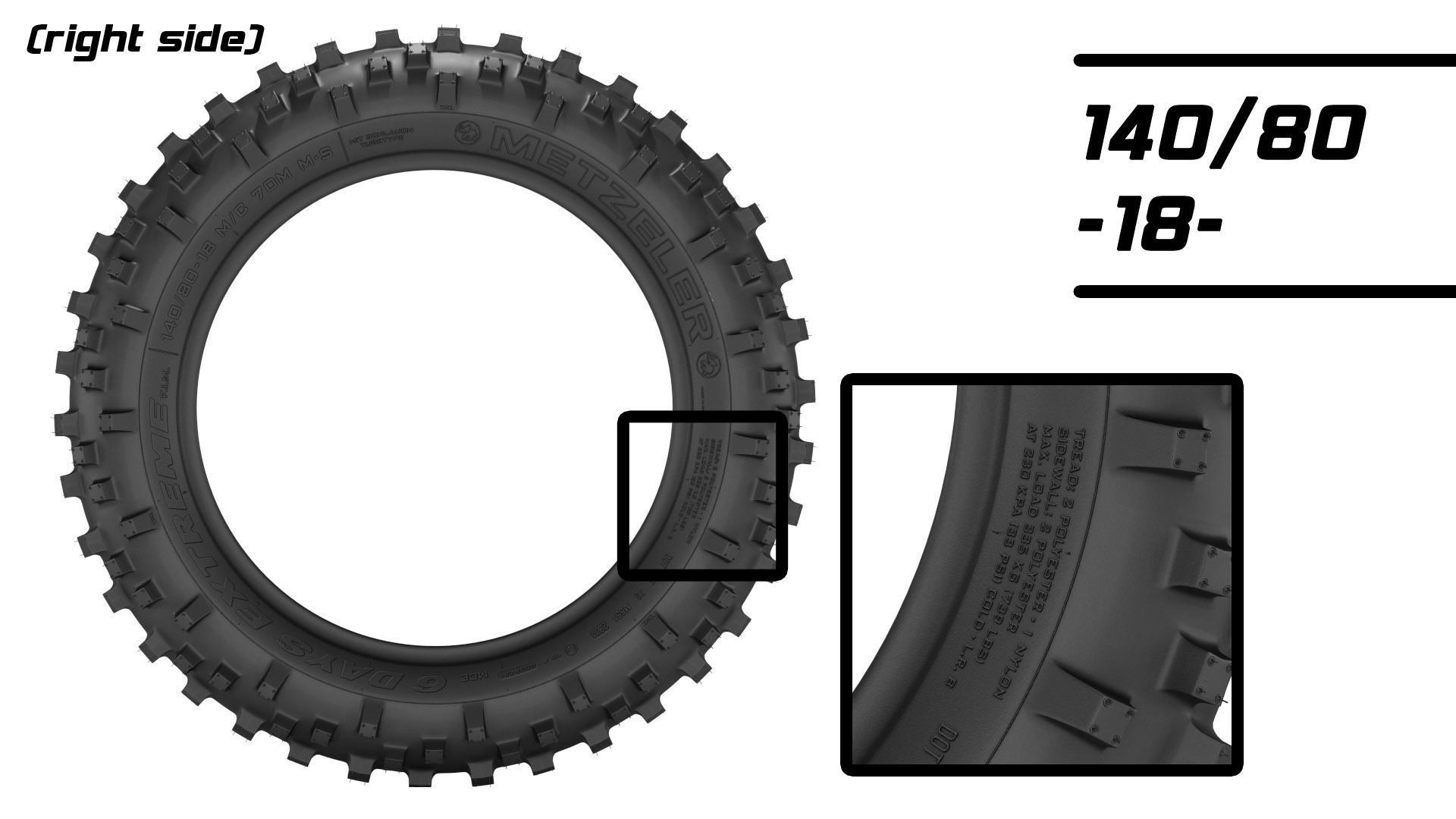 Metzeler Enduro Tires FIM 3D model_4