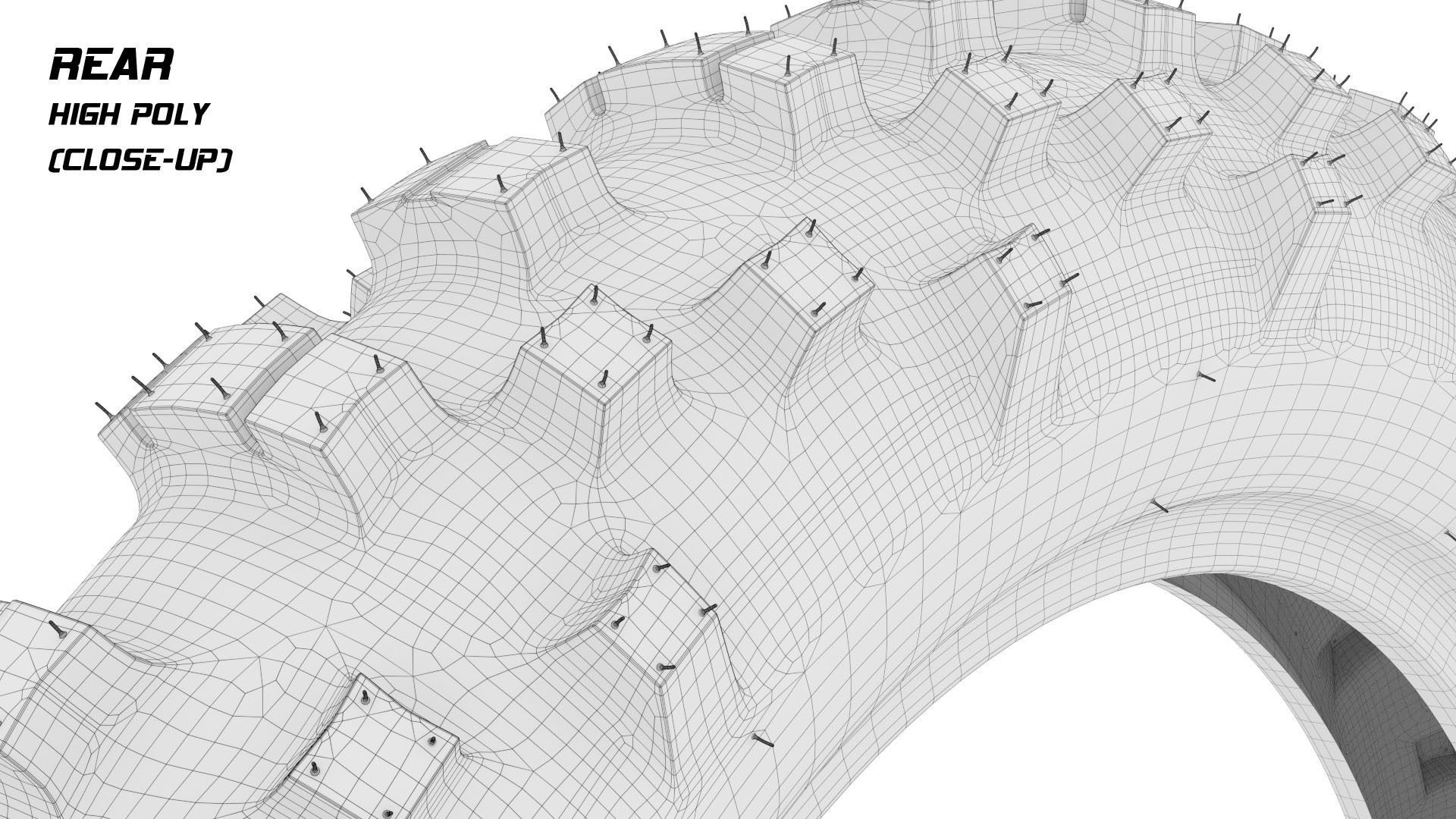 Metzeler Enduro Tires FIM 3D model_14